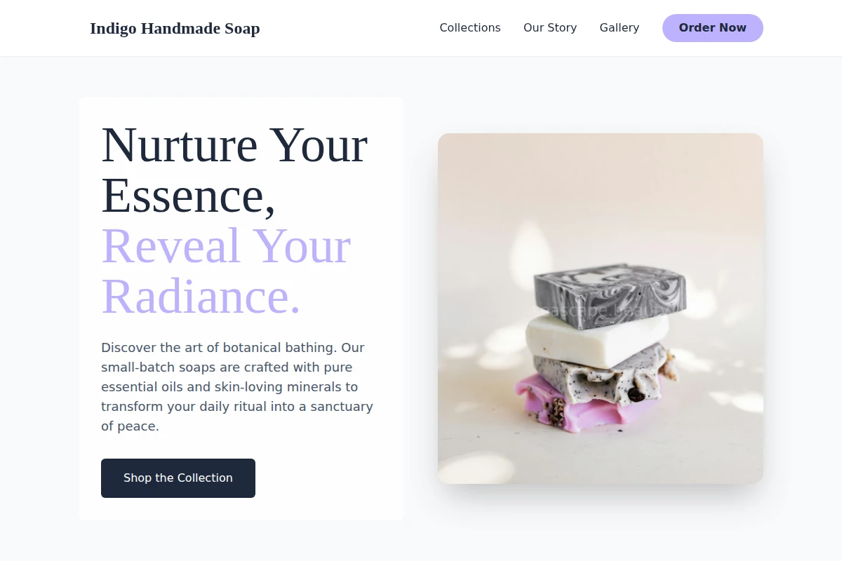 Indigo Handmade Soap